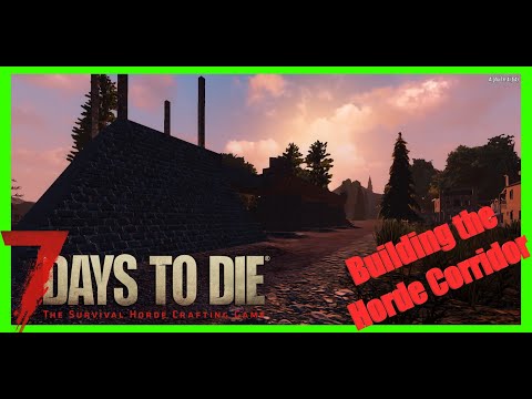 7 Days to Die | Brazmock | BUILDING THE HORDE CORRIDOR | ALPHA 18 | S06E06