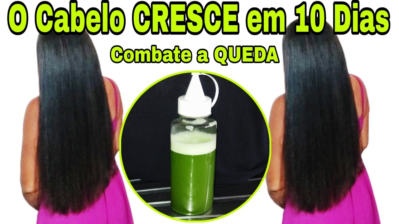 O CABELO CRESCE EM 10 DIAS COM APENAS 2 INGREDIENTES! COMBATE A QUEDA CAPILAR!