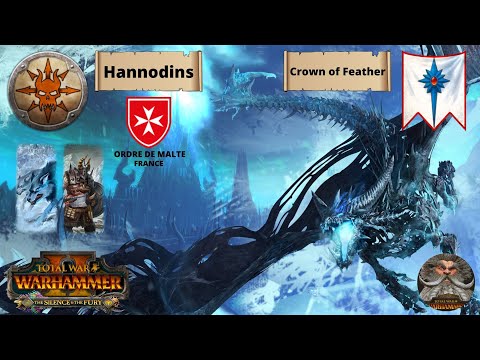 Double Frost Dragon vs Archmage Moon Dragon! High Elves vs Norsca | Total War: WARHAMMER II