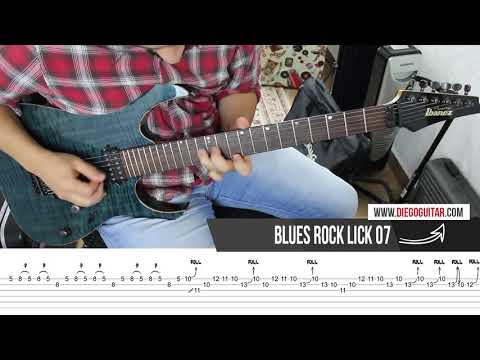 Blues Rock Lick  with TAB