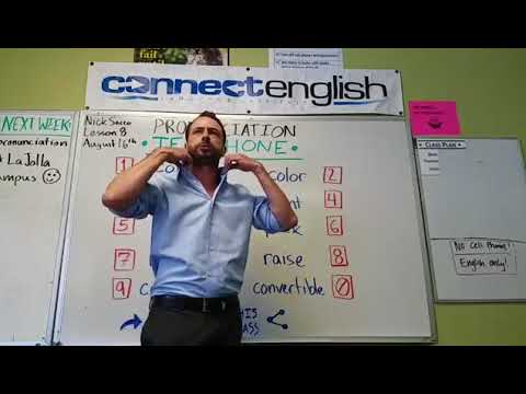Connect English Pronunciation Telephone, Volume 15 - Mission Valley Campus