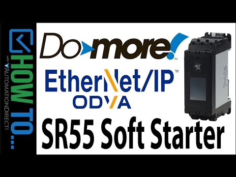 BRX Do-more PLC EtherNet/IP to a SR55 Soft Starter from AutomationDirect