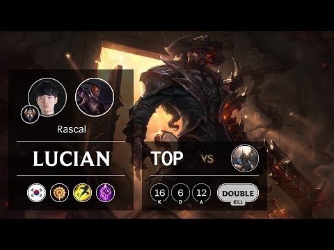Lucian Top vs Pantheon - KR Challenger Patch 9.24