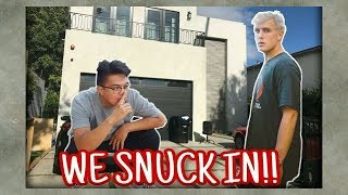 SNEAKING INTO JAKE PAUL'S HOUSE!!