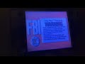 An Extremely Strange FBI Warning Screen At The Beginning Of A VHS Tape