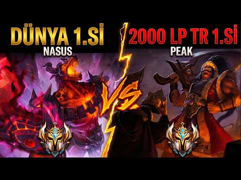 I'M FACING THE #1 Türkiye PLAYER WITH 2000 LP! (World #1 Nasus vs Tryndamere)