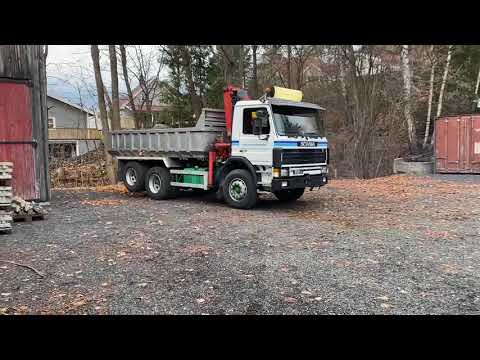 Lastebil med kran Scania 112H, selges på klaravik.no