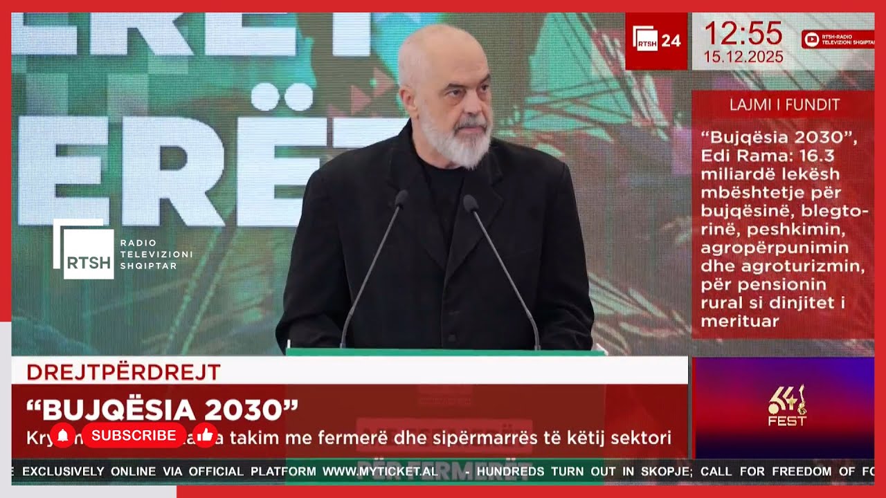 Buxheti 2026 për bujqësinë, Rama: 16.3 mld lekë mbështetje shtesë. Bashkitë të kthehen në partnerë të fermerëve, krijoni ndërmarrjet e përbashkëta   