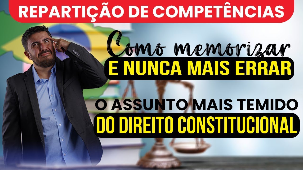 COMO MEMORIZAR ÀS COMPETÊNCIAS CONCORRENTES DA CF