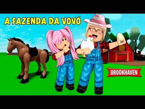 FOMOS MORAR NA FAZENDA DA VOVÓ! Historinhas Brookhaven RP 🏡 │ ROBLOX