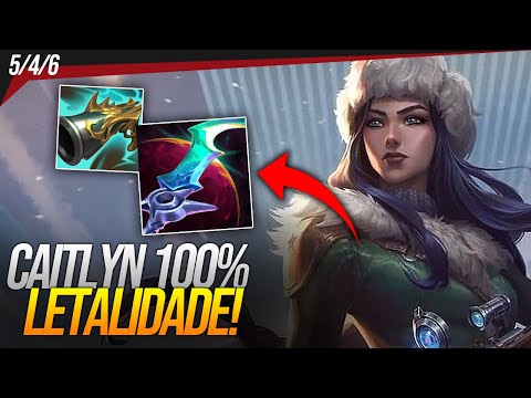 TESTANDO A BUILD DE CAITLYN LETALIDADE NO PLATINA