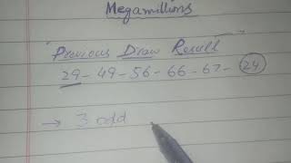 Mega millions draw tips & Tricks  01/29/2021