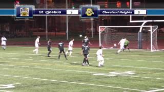 preview picture of video 'Cleveland Heights at St. Ignatius - Boys Varsity Soccer Highlights - 9-11-13'