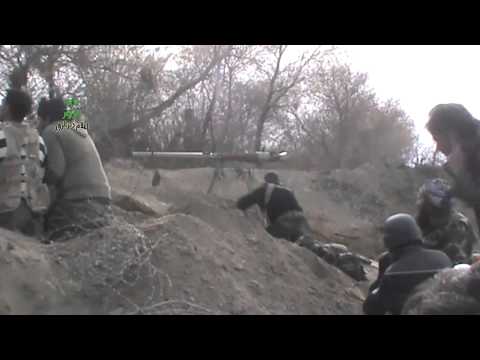 استهداف مقرات النظام في قرية الجفرة من قبل لواء محمد الباقر التابع لجيش القادسية في دير الزور