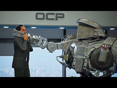 The Old Man kills Max Becker (Death Scene) - RoboCop: Rogue City
