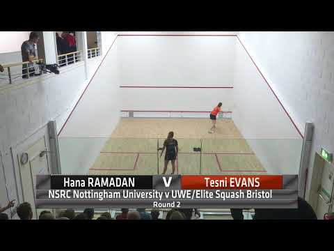 Premier Squash League: Hana Ramadan vs Tesni Evans