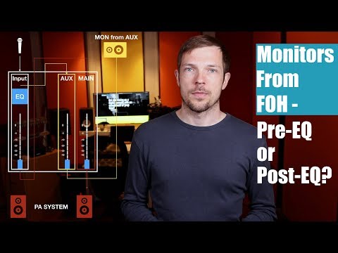 Mixing monitors from FOH: Pre- or Post-EQ?