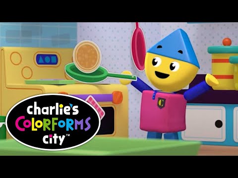 Charlie's Colorforms City - Charlie Makes Pancakes! (CLIP)