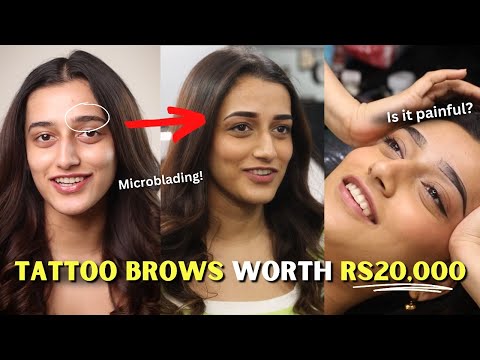 Eyebrow Makeover worth Rs 20,000!! | Microblading Eyebrows Experience | Aashi Adani