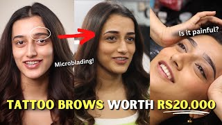 Eyebrow Makeover worth Rs 20,000!! | Microblading Eyebrows Experience | Aashi Adani