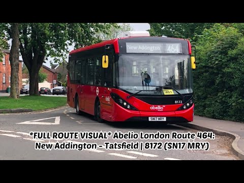 Full Route Visual | Abelio London Route 464: New Addington - Tatsfield Village | 8172 (SN17 MRY)