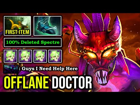 AGGRESSIVE PRIMITIVE Super Tank Witch Doctor with Annoying Bouncing Stun 100% Deleted Spectre DotA 2