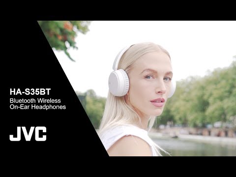 Belaidės Ausinės su mikrofonu JVC HA-S35BT-WU "Bass boost", iki 17 val, baltos video