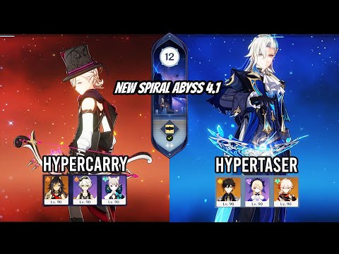 C0 Lyney Hypercarry and C0 Neuvillette Hypertaser - New Spiral Abyss 4.1 Floor 12 | Genshin Impact