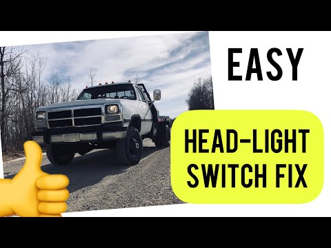 HOW TO: Fix Headlight Switch Dodge 1st Gen (89-93) Truck EASY