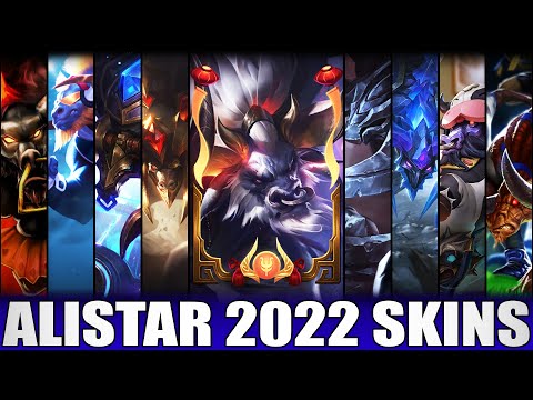 ALL ALISTAR SKINS 2022 | Including Lunar Beast Alistar