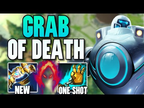 DON'T GET GRABBED OR YOU DIE INSTANTLY! *NEW* ROCKETBELT BLITZCRANK - League of Legends