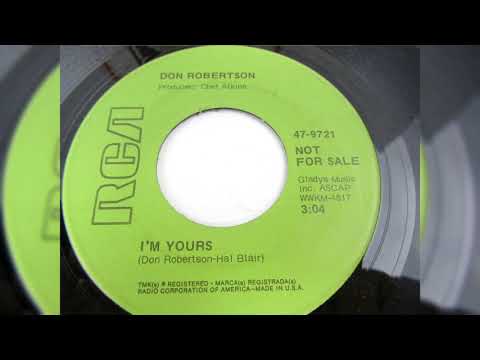 "I'm Yours" -- Don Robertson