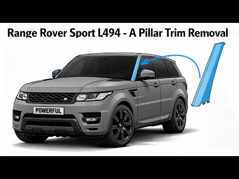 Range Rover Sport L494 Exterior Windscreen A Pillar Trim Removal - its stuck on !