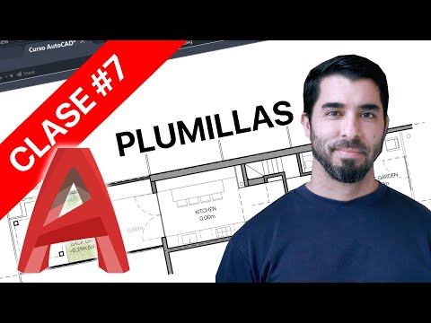 PLUMILLAS en AutoCAD – ✅ 【Agregar y Añadir】# Clase 7 (Curso de AutoCAD)