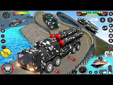 Army Truck Transport Offroad Simulator - US Cargo Vehicle Driving Mountain 3D - Android GamePlay
