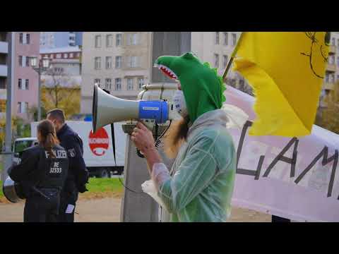 Berlin - Antifa Ansage Querdenken Revolution - Antiverschwurbelte Aktion gegen Querdenken 25.10.2020