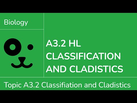 A3.2 HL Classification and Cladistics [IB Biology HL]