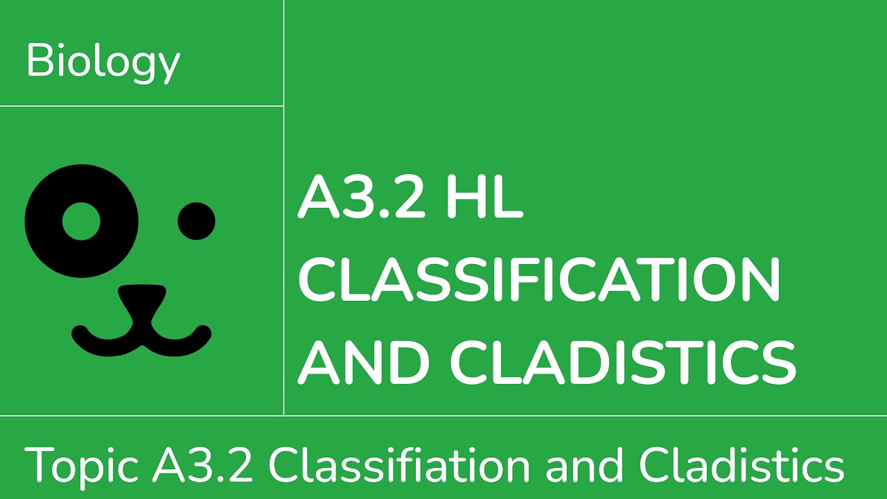 A3.2 HL Classification and Cladistics [IB Biology HL]