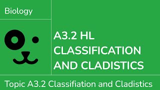 A3.2 HL Classification and Cladistics [IB Biology HL]