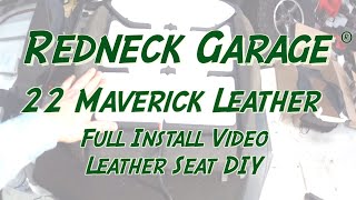 Ford Maverick Leather Seat Kit DIY Install  ( Full Installation Video )