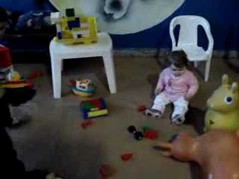 Irina en el cumpleaños de Facundo