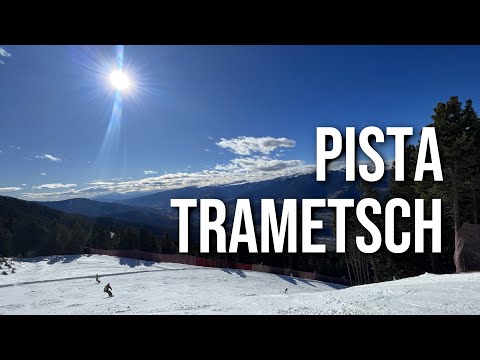 Pista Trametsch (integrale da 2446 m) con variante alta #plose #dolomitisuperski #skislopes