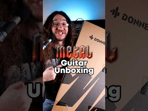 Donner DMT-100m Metal Guitar #metal #guitar #unboxing