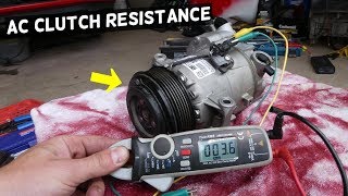 WHAT AC CLUTCH COIL RESISTANCE SHOULD BE CHEVROLET BUICK GMC CADILLAC | TEST A/C CLUTCH