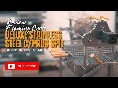 Flaming Coals Deluxe Stainless Steel Cyprus Spit: The All in one BBQ  That Does It All