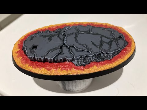 Lava Base for the Primaris Chaplain on a Bike