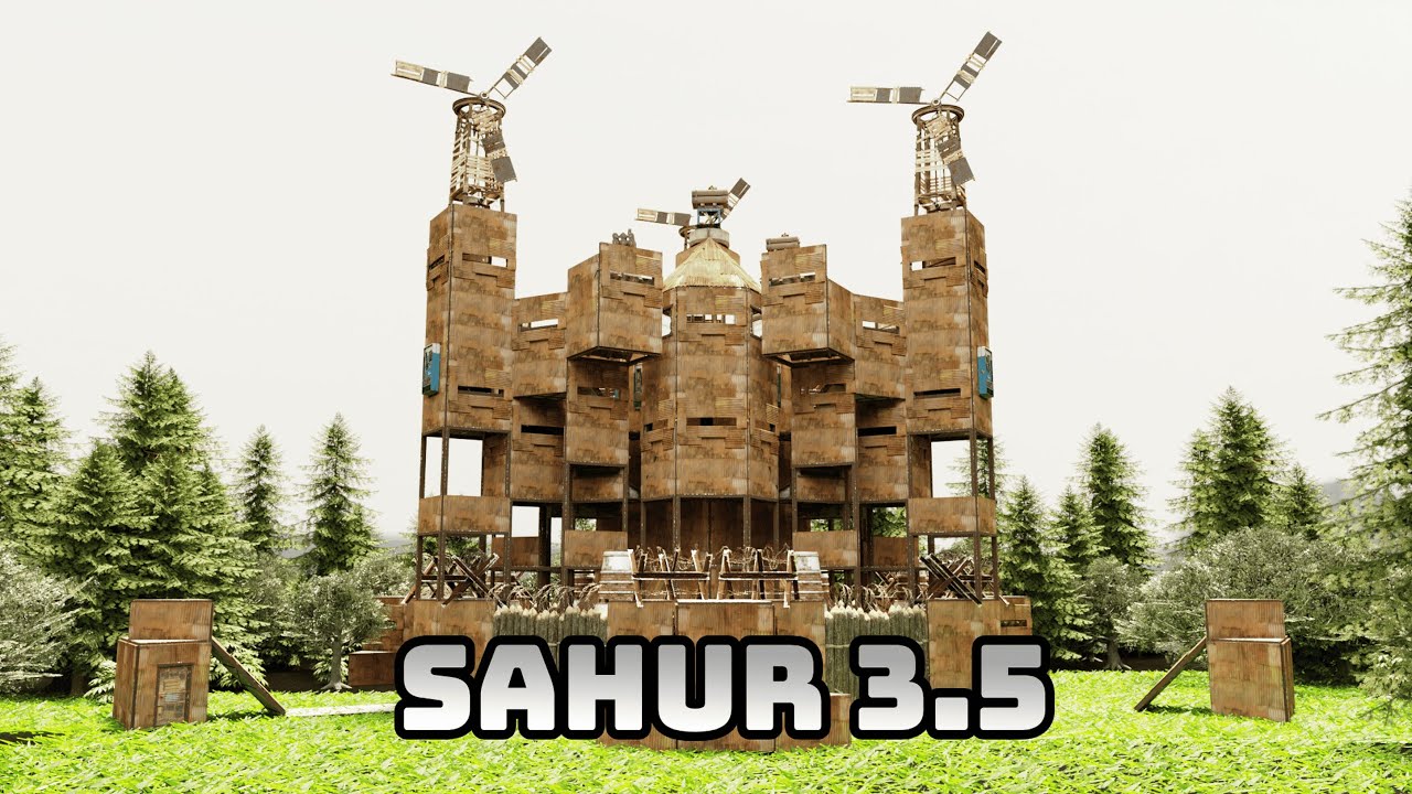 The best EGG base for online raids in 2025 • 24 turret setup • Anti siege - rust base design