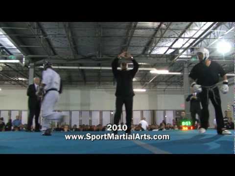 Jason Bourelly v Mike Pombeiro - Men's sparring semi-finals - 2010 Ocean States