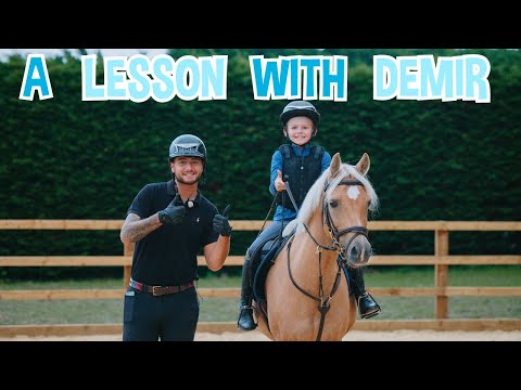 DEMIR GIVES HARLEN A RIDING LESSON! * so funny *