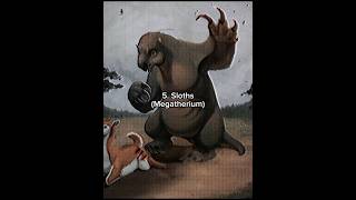 Modern animals that were TERRIFYING in prehistoric times #extinct #dinosaur #prehistoric